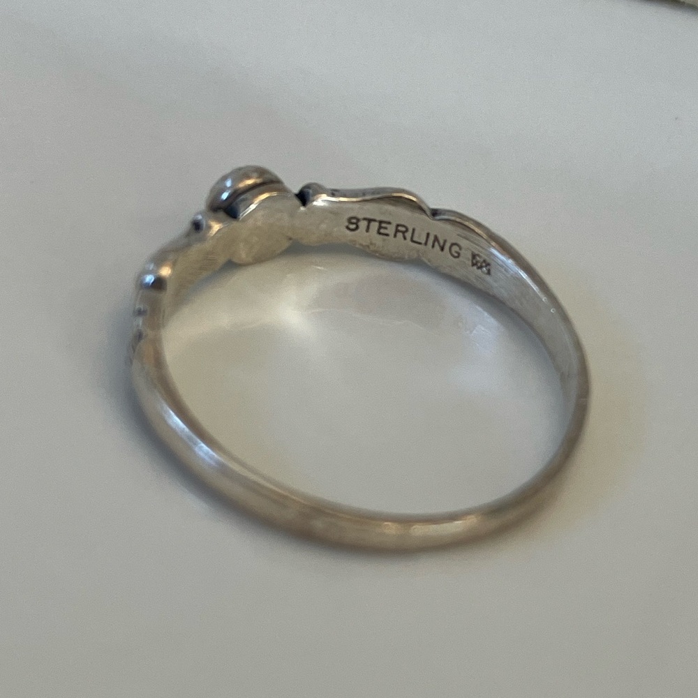 Sterling Silver Ring with Turquoise Stone - Picture 2 of 5